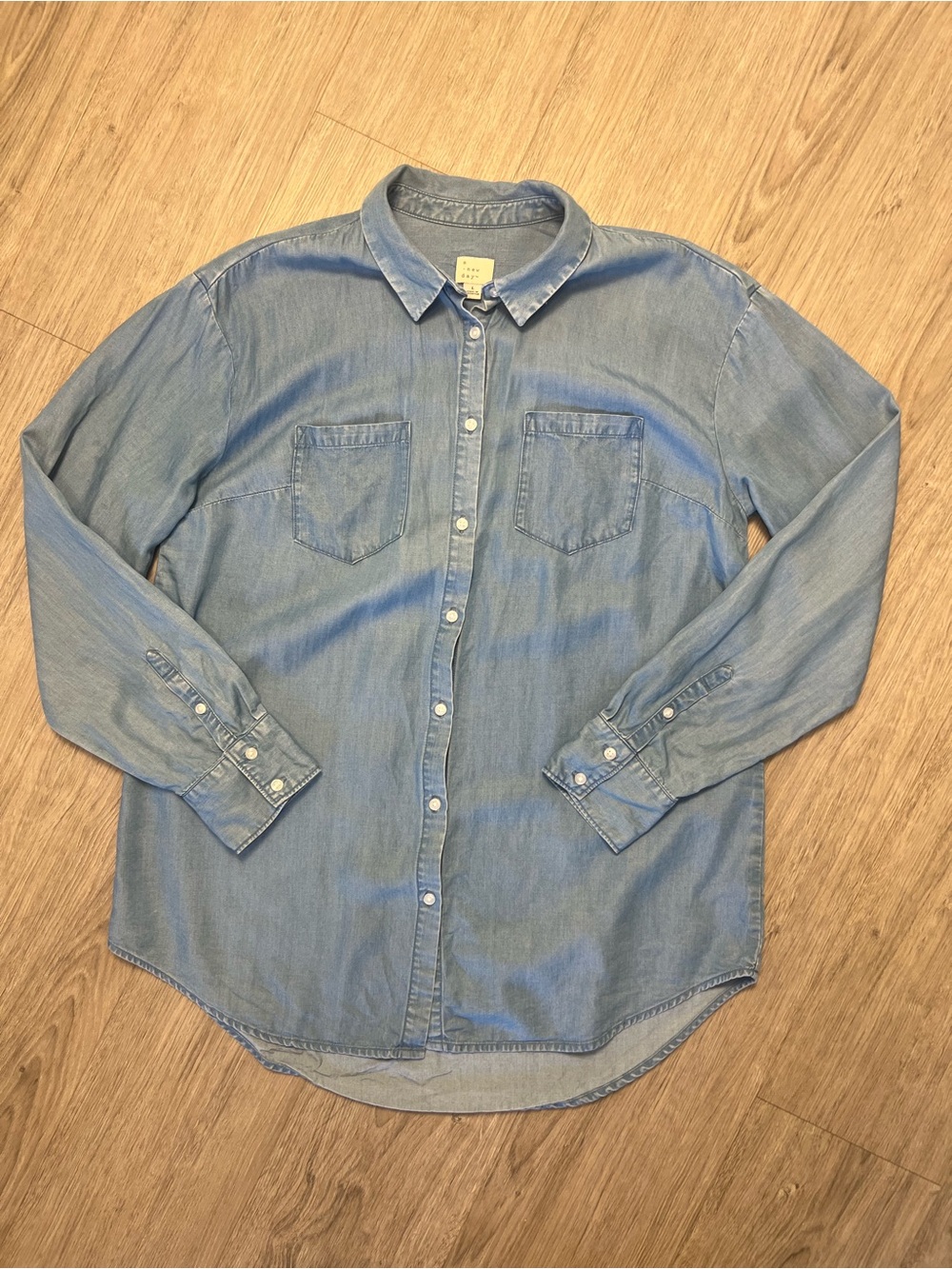 a new day Light Blue Button-Up Shirt